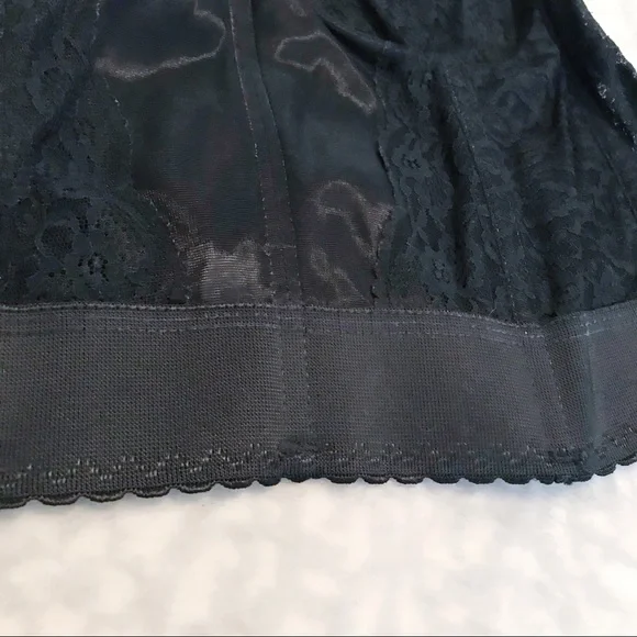 Vintage Goddess Bustier Black Lace 60s/70s Corset Bra - Picture 4 of 8